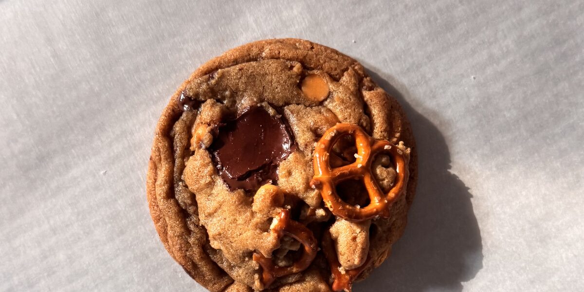 a brown butter kitchen sink cookie